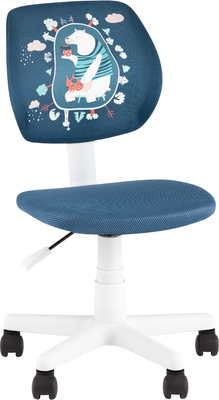 Кресло детское Stool Group Лоло Bear (пластик белый 5256D-W/blue DW-112)