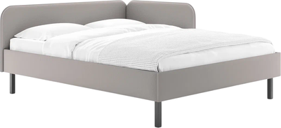 Полуторная кровать Сонум Юта 140x200 (велутто бежевый)