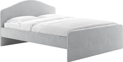 Двуспальная кровать Сонум Ария 160x200 (рогожка пепельный)