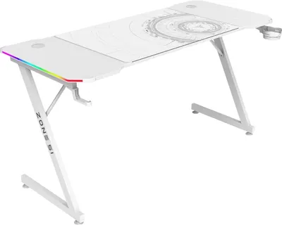 Геймерский стол Zone 51 Trine 140 RGB / Z51-T4R-WH (белый)
