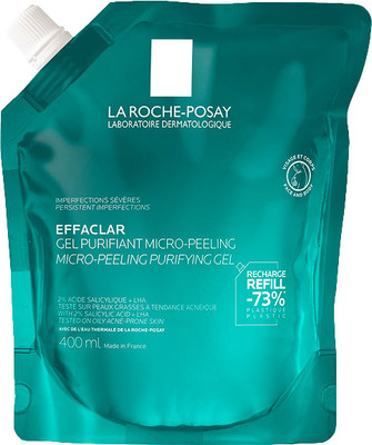 Гель для умывания La Roche-Posay Effaclar очищающий, микроотшелушивающий (400мл, сменный блок)