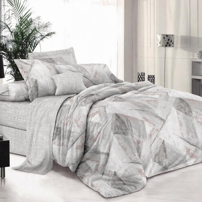 Комплект постельного белья Luxsonia Фреска Поплин 2сп 70x70 / Эф220 (на резинке)