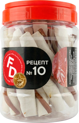 Лакомство для собак For Dogs Рецепт №10 Мясная косточка с уткой / TUZ964 (20шт)