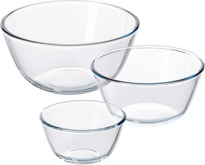 Набор салатников Elan Gallery Crystal glass / 360153