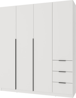 Шкаф Mio Tesoro Мельбурн 4DG3S (белый)