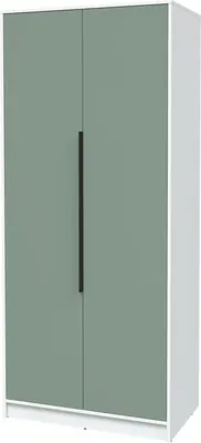 Шкаф Interline Концепт КТ-Ш2 Глосс (белый платинум/мята)