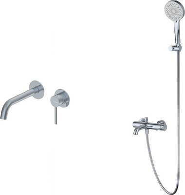 Комплект смесителей Oliveeka OL-639017+88869017-CR (хром)