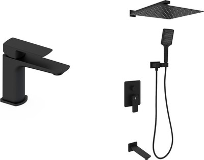 Душевая система со смесителем Oliveeka OL-88939003+139003-MB