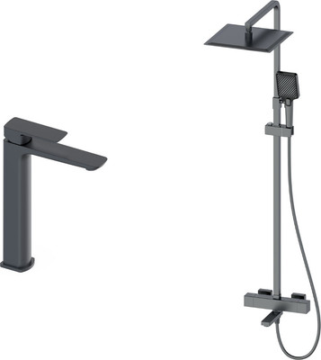 Душевая система со смесителем Oliveeka OL-739901+239003-BGM