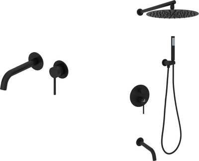 Душевая система со смесителем Oliveeka OL-88939017+88869017-MB