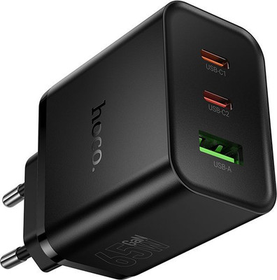 Адаптер питания сетевой Hoco N75 (черный)