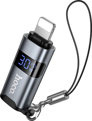 Адаптер Hoco UA44 Lightning-Type-C (металлик)