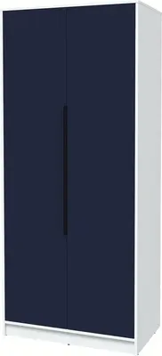 Шкаф Interline Концепт КТ-Ш2 Глосс (белый платинум/индиго)
