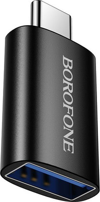 Адаптер Borofone BV26C Type-C-USB 3.0 (черный)