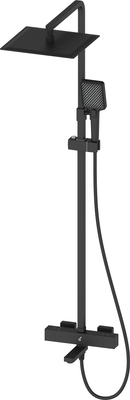 Душевая система со смесителем Oliveeka OL-739901-MB (черный матовый)