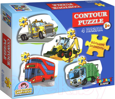 Набор пазлов Topgame Машинки / 01455