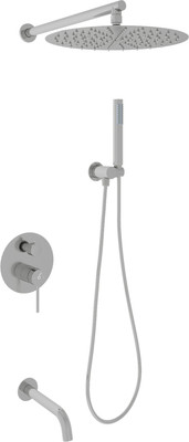 Душевая система со смесителем Oliveeka OL-88939017-BN (никель матовый)