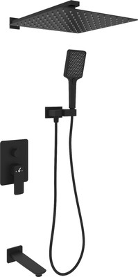 Душевая система со смесителем Oliveeka OL-88939003-MB (черный матовый)