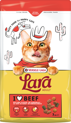 Сухой корм для кошек LARA Adult с говядиной / 441162 (7кг)