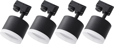 Комплект трековых светильников Truenergy 2112204 (4шт, черный)