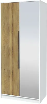 Шкаф Interline Концепт КТ-Ш2з Глосс (белый платинум/дуб вотан)