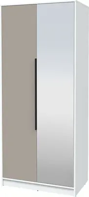 Шкаф Interline Концепт КТ-Ш2з Глосс (белый платинум/луна)