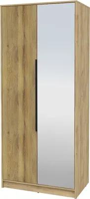 Шкаф Interline Концепт КТ-Ш2з Глосс (дуб золотой/дуб вотан)