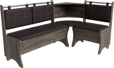 Уголок кухонный мягкий Mio Tesoro Оазис-2 108х163 (орех элия/коричневый)