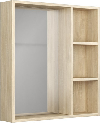 Шкаф с зеркалом для ванной Uncoria Дора 70 (дуб сонома)