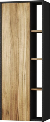 Шкаф-полупенал для ванной Uncoria Тронто 50 (орех/лион)