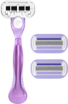 Бритвенный станок X-One женский 4 лезвия 2 кассеты плавающая головка / 700018