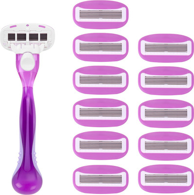 Бритвенный станок X-One женский 5 лезвий 12 кассет плавающая головка / 700021