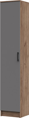 Шкаф-пенал Стендмебель Машенька ПН 202 (графит серый/дуб крафт табачный)