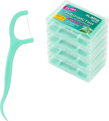 Зубная нить Laima Dent Мята / 609407 (220шт)