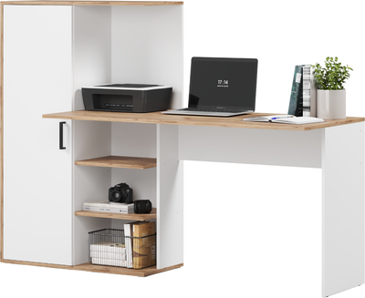 Письменный стол Mio Tesoro Лайт 1420 Max (белый/дуб крафт золотой)