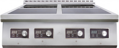 Профессиональная индукционная плита Luxstahl ПИ 4-98 (2х5) / мко1058