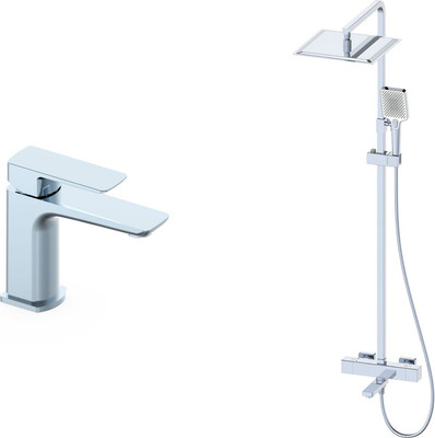 Душевая система со смесителем Oliveeka OL-739901+139003-CR