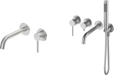 Комплект смесителей Oliveeka OL-889017+88869017-BN (никель матовый)