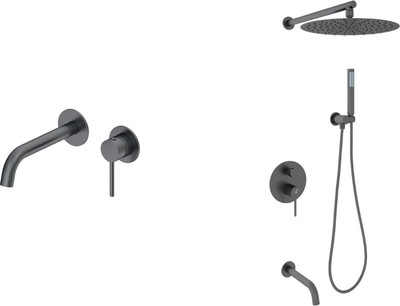 Душевая система со смесителем Oliveeka OL-88939017+88869017-BGM