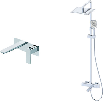 Душевая система со смесителем Oliveeka OL-739901+869003-CR