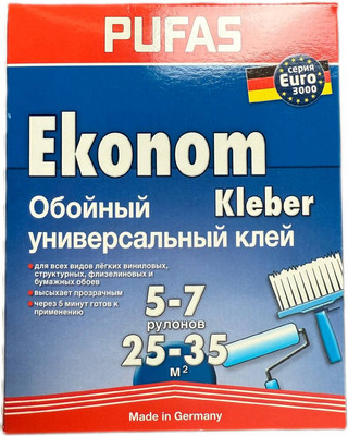 Клей для обоев Pufas Euro 3000 Эконом (250г)