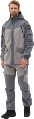 Костюм для охоты и рыбалки Huntsman Горка-Люкс Серый Ravena Peach Wash (р.52-54/182-188)