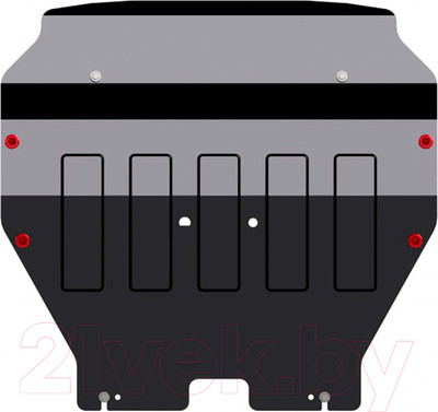 Защита картера и КПП SHERIFF для Volkswagen Transporter T6 / 26.3596