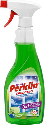 Средство для мытья стекол Perklin Super Освежающий лайм (500мл)
