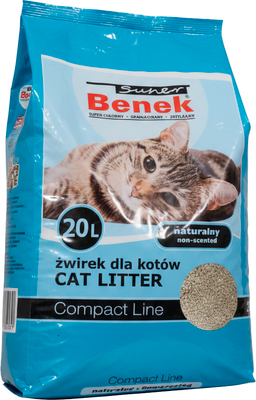Наполнитель для туалета Super Benek Компакт (20л)