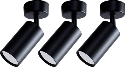Комплект спотов Truenergy 2133103 (3шт, черный)