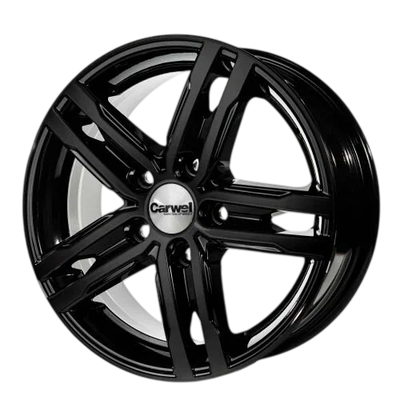 Литой диск Carwel Волга 15x6" 5x114.3мм DIA 67.1мм ET 39мм BK