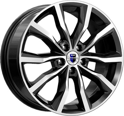 Литой диск K&K Портер 18x7.5" 5x112мм DIA 66.6мм ET 40мм Алмаз черный