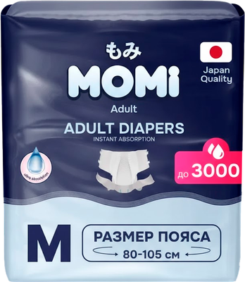 Подгузники для взрослых Momi Adult (M, 30шт)