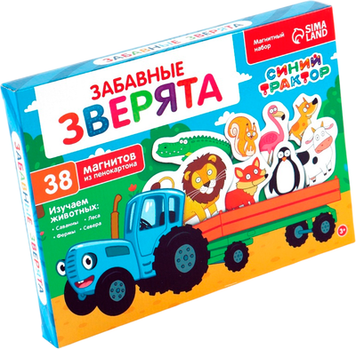 Развивающий игровой набор Синий трактор Забавные животные / 10893269